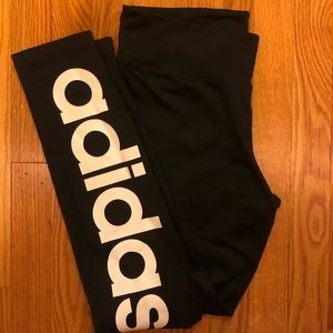 ADIDAS HIGH-WAISTED LOGO LEGGINGS